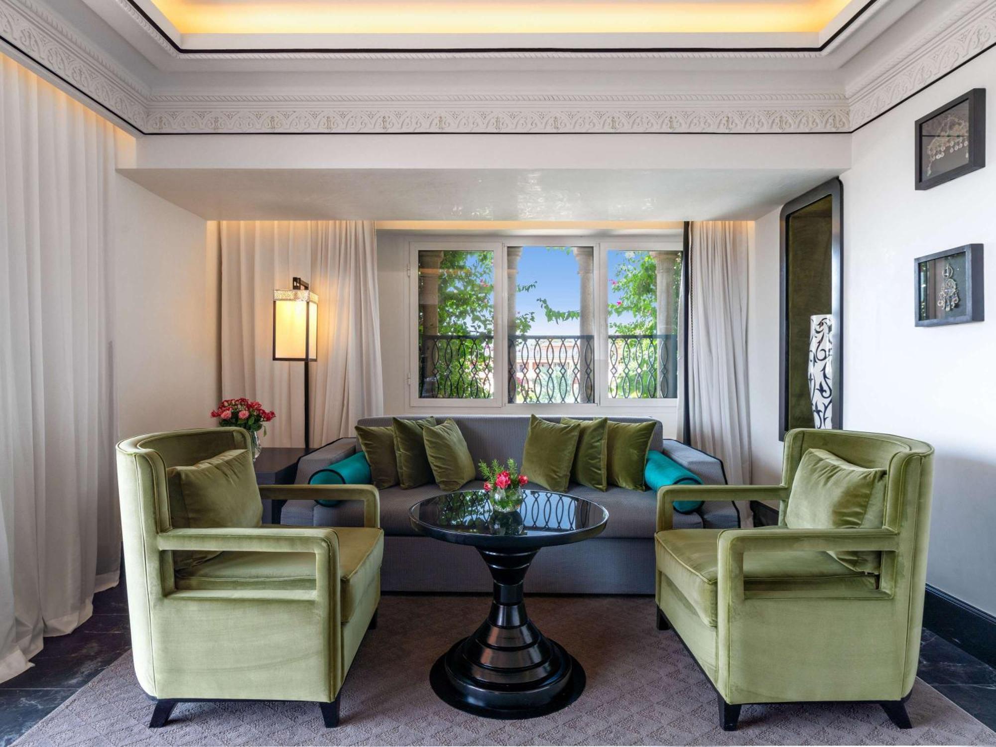 Sofitel Marrakech Palais Imperial & Spa Marrakesh Esterno foto The living room of a suite at the Mandarin Oriental, Paris